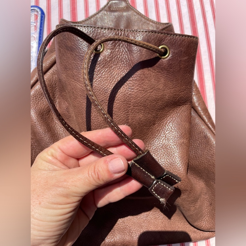 Fossil vintage leather backpack
